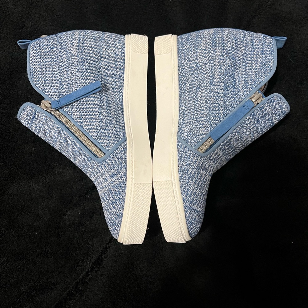 Steve Madden Kids' Caliber Wedge Sneaker In Blue - Picture 3 of 8